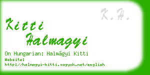 kitti halmagyi business card